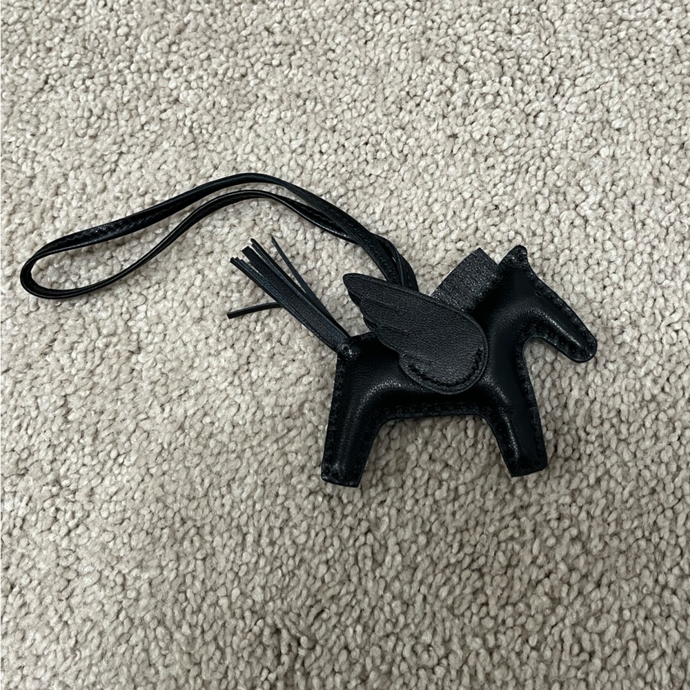 Hermes Rodeo Pegase PM Charm, So Black, Noir/Noir/Noir